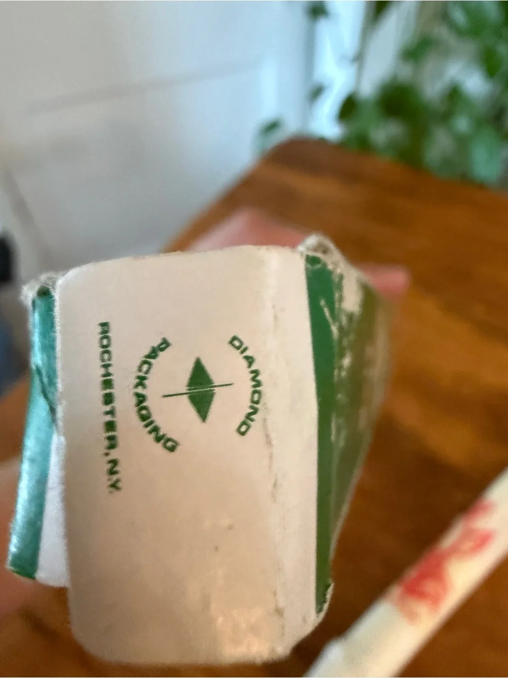Holy Baptism White Ceremony Candle vintage used